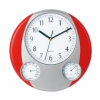 Prego Wall Clock in Red