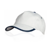 Estepona Cap in White / Dark Blue