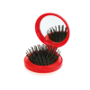Glance Hairbrush with Mirror in Red