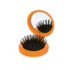 Glance Hairbrush with Mirror in Orange