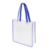Non-Woven Convention Tote Bag in white-blue
