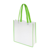 Non-Woven Convention Tote Bag in white-green