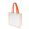 Non-Woven Convention Tote Bag in white-orange