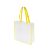 Non-Woven Convention Tote Bag in white-yellow