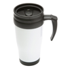 Travel Mug in white-black