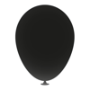 12 Inch Latex Balloons in black