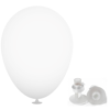 12 Inch Latex Balloons with Helium Valve – HeliValve in white