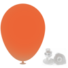 10 Inch Latex Balloons with Helium Valve – HeliValve in burnt-orange