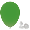 10 Inch Latex Balloons with Helium Valve – HeliValve in green