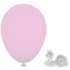 10 Inch Latex Balloons with Helium Valve – HeliValve in light-pink