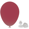 10 Inch Latex Balloons with Helium Valve – HeliValve in maroon