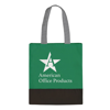 Build A Bag Contrast Cotton Shopper in green-black