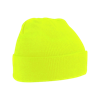 Acrylic Knitted Hat in fluorescent-yellow