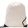 Burton 210d Polyester Drawstring Bag in white