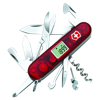 Victorinox Traveller Lite Swiss Army Knife in translucent-red