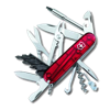 Victorinox Cyber Tool M Swiss Army Knife in translucent-red