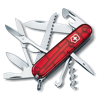 Victorinox Huntsman Swiss Army Knife in translucent-red