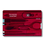Victorinox Swiss Card Classic in translucent-red