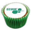Filled Cupcake - 5cm in green