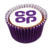 Filled Cupcake - 5cm in purple