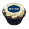 Frosted Cupcake - 4cm  in navy
