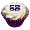 Frosted Cupcake - 4cm  in purple