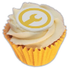 Frosted Cupcake - 4cm  in yellow