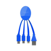 Ilo Cable - Uk Stock - 5 Days Multi-Charging Cable With Led Logo in blue