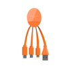 Ilo Cable - Uk Stock - 5 Days Multi-Charging Cable With Led Logo in orange