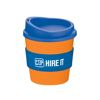 Americano® Primo Mug in orange-and-mid-blue