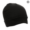 100% Organic Cotton Beanie Hat in Black