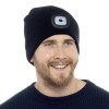 Beanie Hat With Rechargeable Light in Black