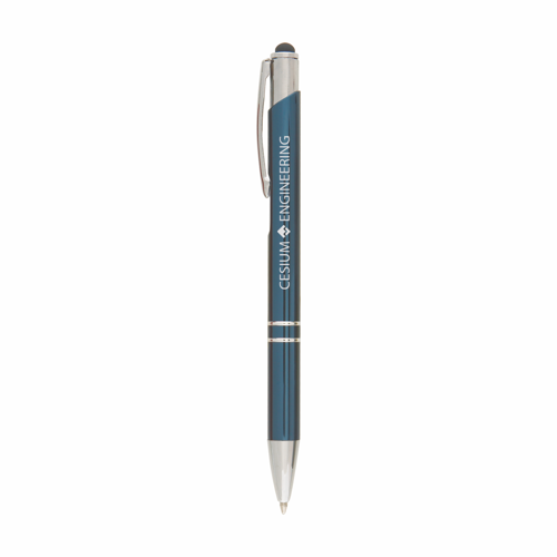 Crosby Shiny Pen w/Top Stylus in navy-blue