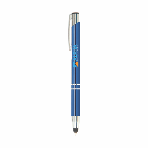 Crosby Shiny Pen w/Bottom Stylus in ocean-blue