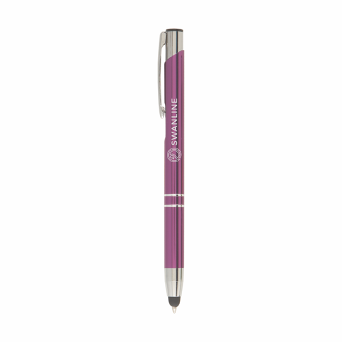 Crosby Shiny Pen w/Bottom Stylus in purple