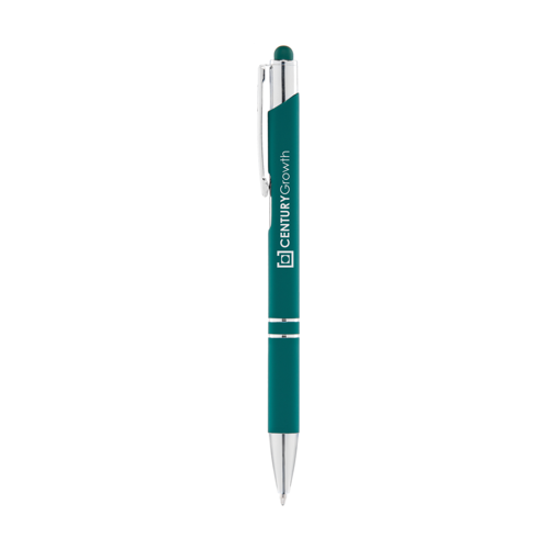 Crosby Softy Pen w/Top Stylus in dark-green