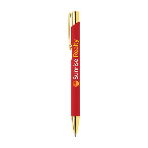 Crosby Gold Softy Pen in red