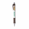 Hepburn Chrome Pen in brown