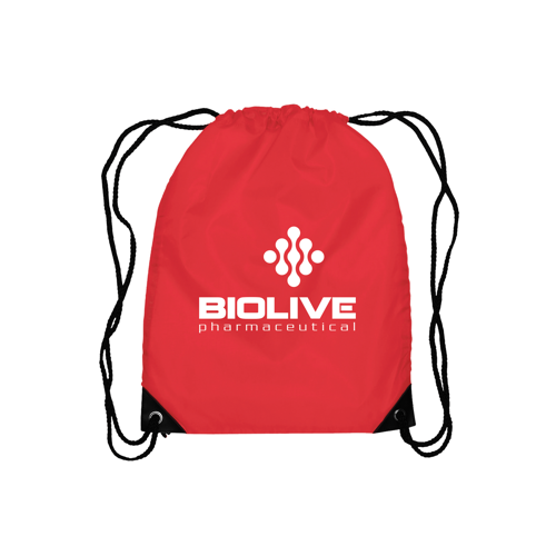 Broadway - Drawstring Backpack in red