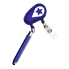 Badge Holder with Stylus in blue