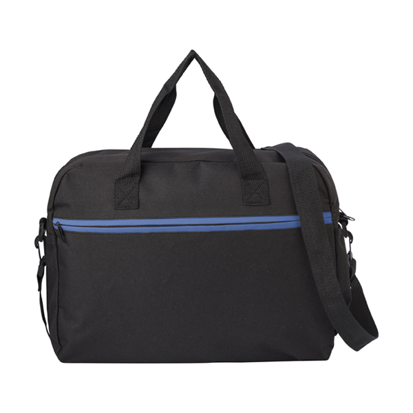 Document bag in a polyester 600D material. in cobalt-blue