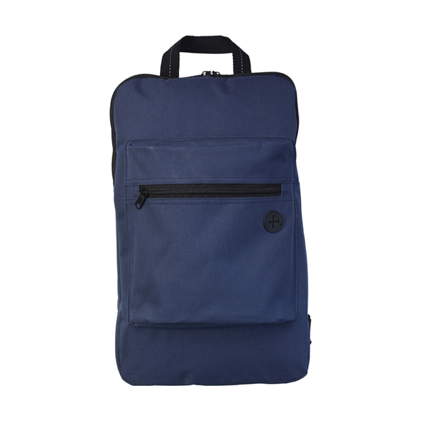 Slim polyester backpack. in blue