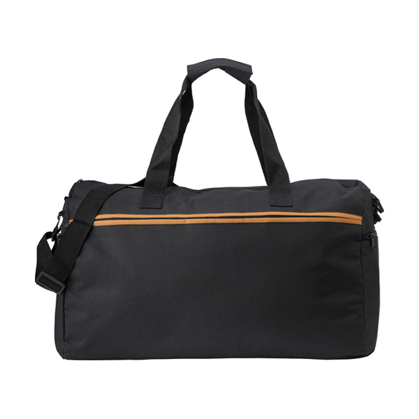 Sports bag in a 600D polyester material. in orange