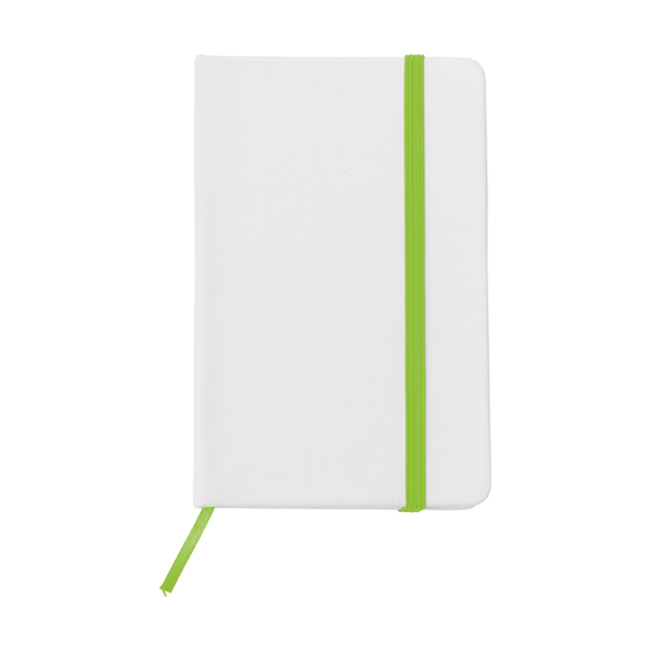 Soft feel notebook. in lime