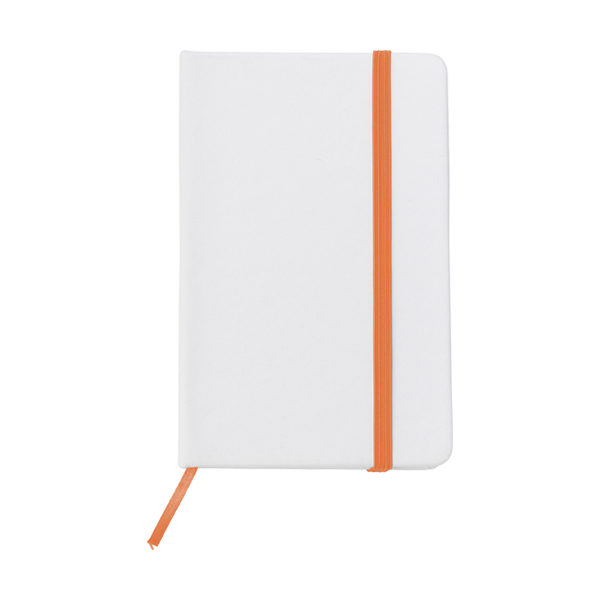 Soft feel notebook. in orange