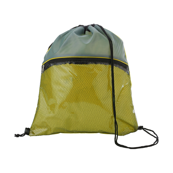 Drawstring backpack. in yellow