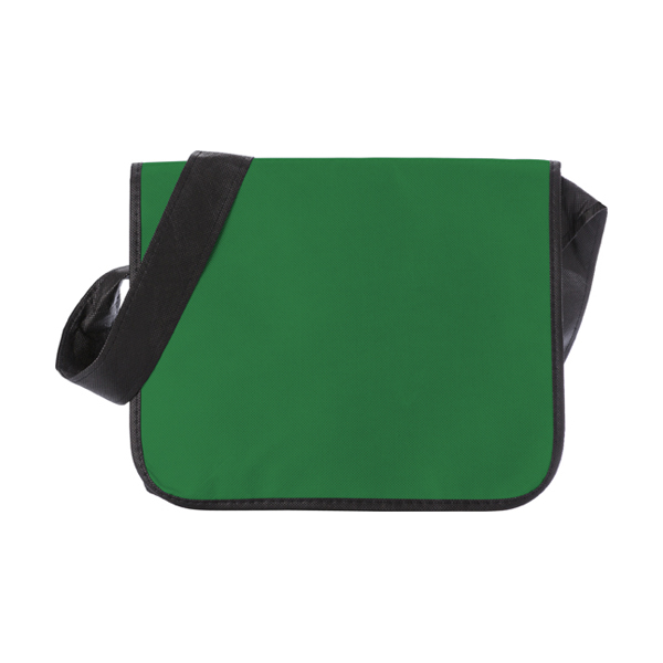 Non-woven college bag. in green