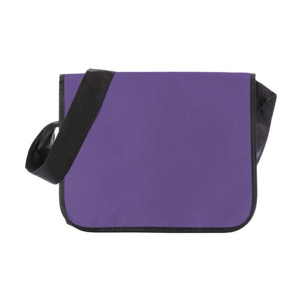 Non-woven college bag. in purple