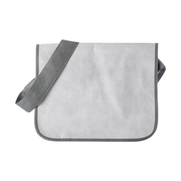 Non-woven college bag. in white