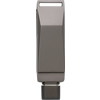 USB stick with metal case in Gunmetal Grey